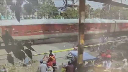 A mundane biker was actually not prompt sufficient to cross a railway