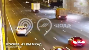 Accident Straight from Hollywood on the Moscow Ring Road