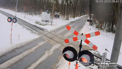 Driver Collides with Moving Train in Poland