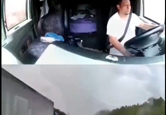 Fiery Truck Crash