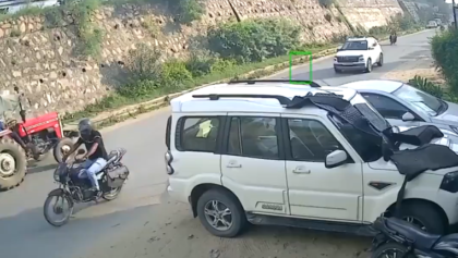 Massive Trailer Plunges Off Bridge in India