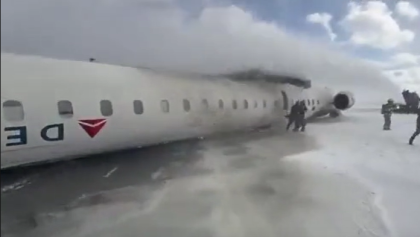 A Delta Airlines Plane has Crashed at Toronto Pearson International Airport