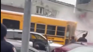 Bus Driver Become Violent and Smash Everything