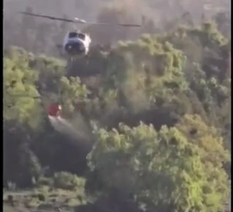 Helicopter Overturns during Forest Fire Fighting