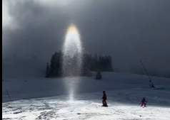 Rare Sun Candle Phenomenon in Austria