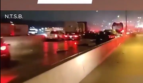 Texas slippery pile up