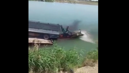 Boat trying to Carry Way too Much Weight Fights Back