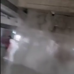 terrifying moment