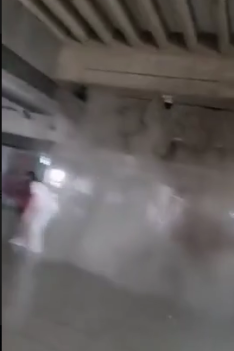 terrifying moment