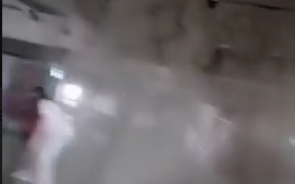 terrifying moment