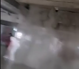 terrifying moment