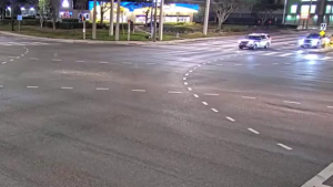 Moment of impact from deadly crash involving Orlando police officer